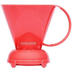 Clever Coffee Dripper L Coral Red + 100 Filter Papers