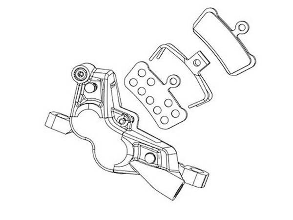 SRAM Force AXS E1 reservdelskit för hydraulisk bromsok