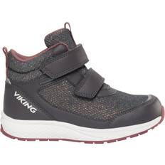 Viking Bouncy Glitter Mid 2V GTX Sneakers, Charcoal, 24