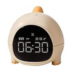 itrimaka Dinosaurieklocka,Dinosaurieväckarklocka - Desktop väckarklocka för barn - Söt dinosaurie Wake Up Light Sleep Trainer Clock, Sovrumsdekor Väckarklocka Nattljus