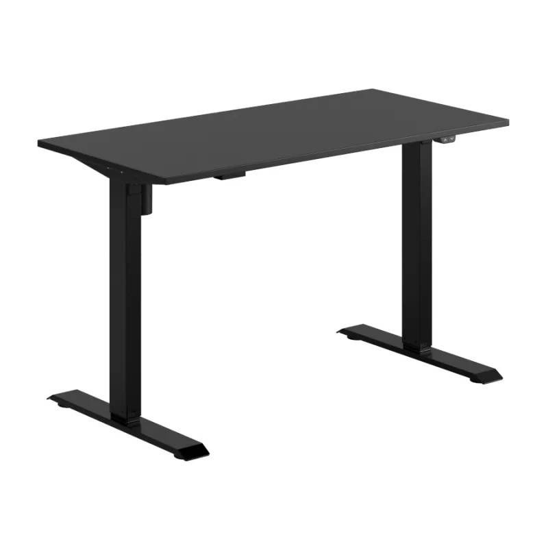 Up & Down Easy skrivbord höj/sänkbart 1 motor - flera storlekar/färgval (140x80 cm, Svart, Svart)