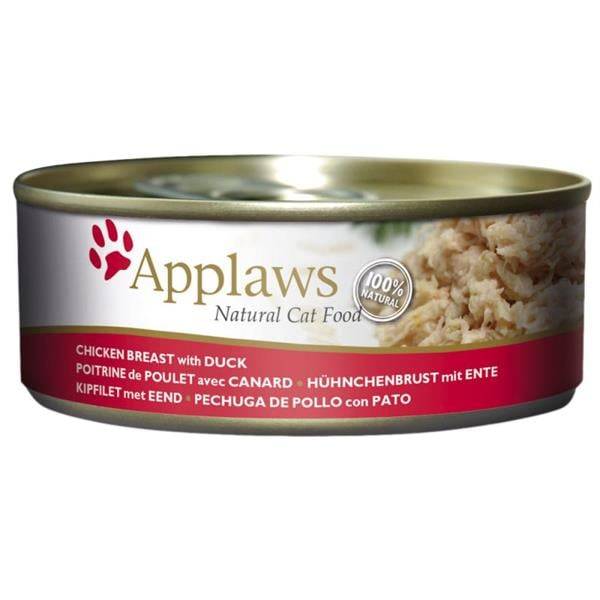 Applaws - 24 x Wet Cat Food 156 g - Chicken & Duck