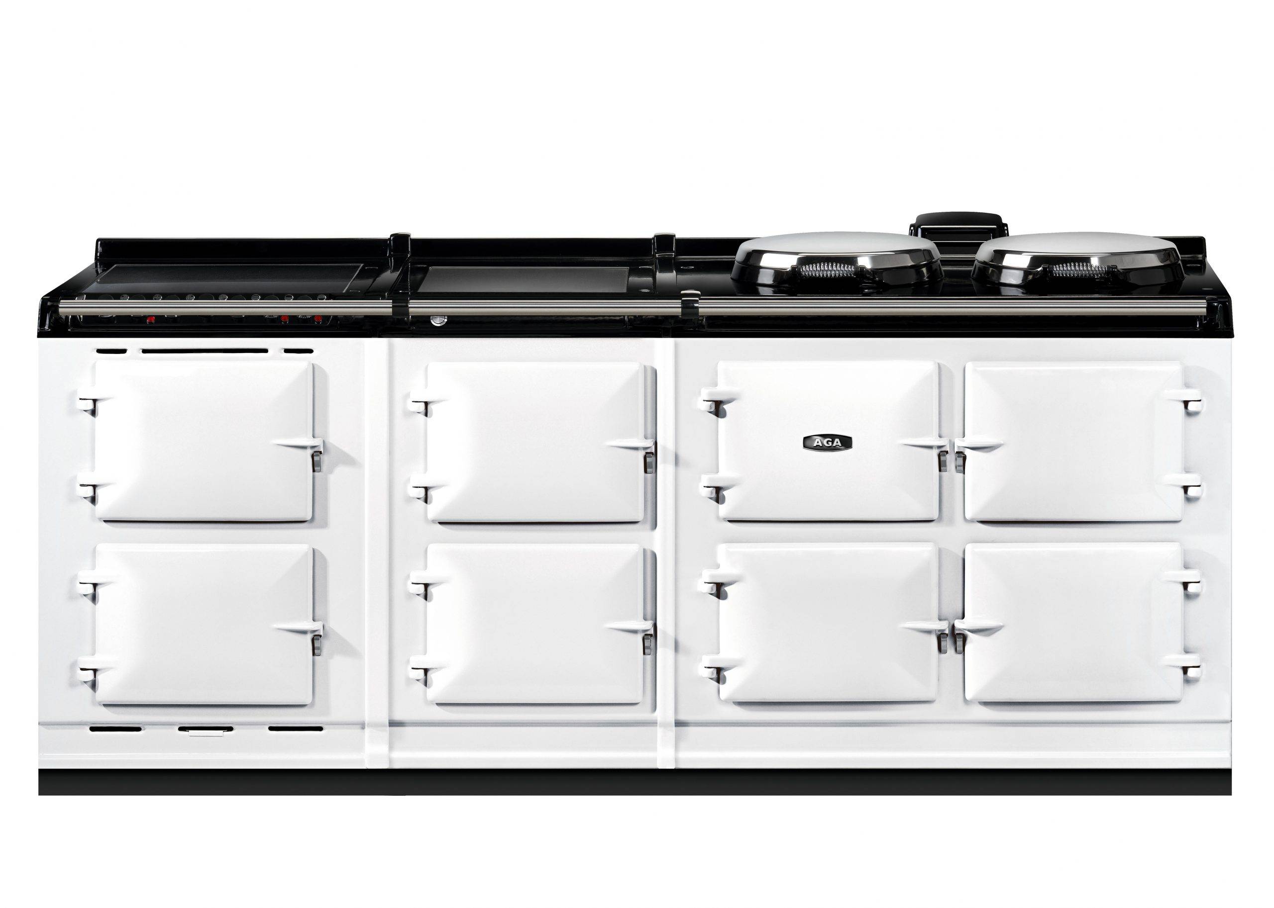 AGA R7 210 med 2 moduler - White , Keramisk häll och varmhållningshäll moduler