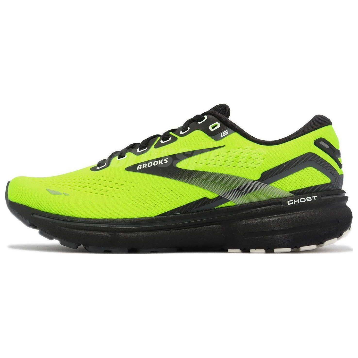 Brooks Ghost 15 Nightlife Herr Sneakers Grön Svart Ebenholts 110393-1D-762 cm yellow