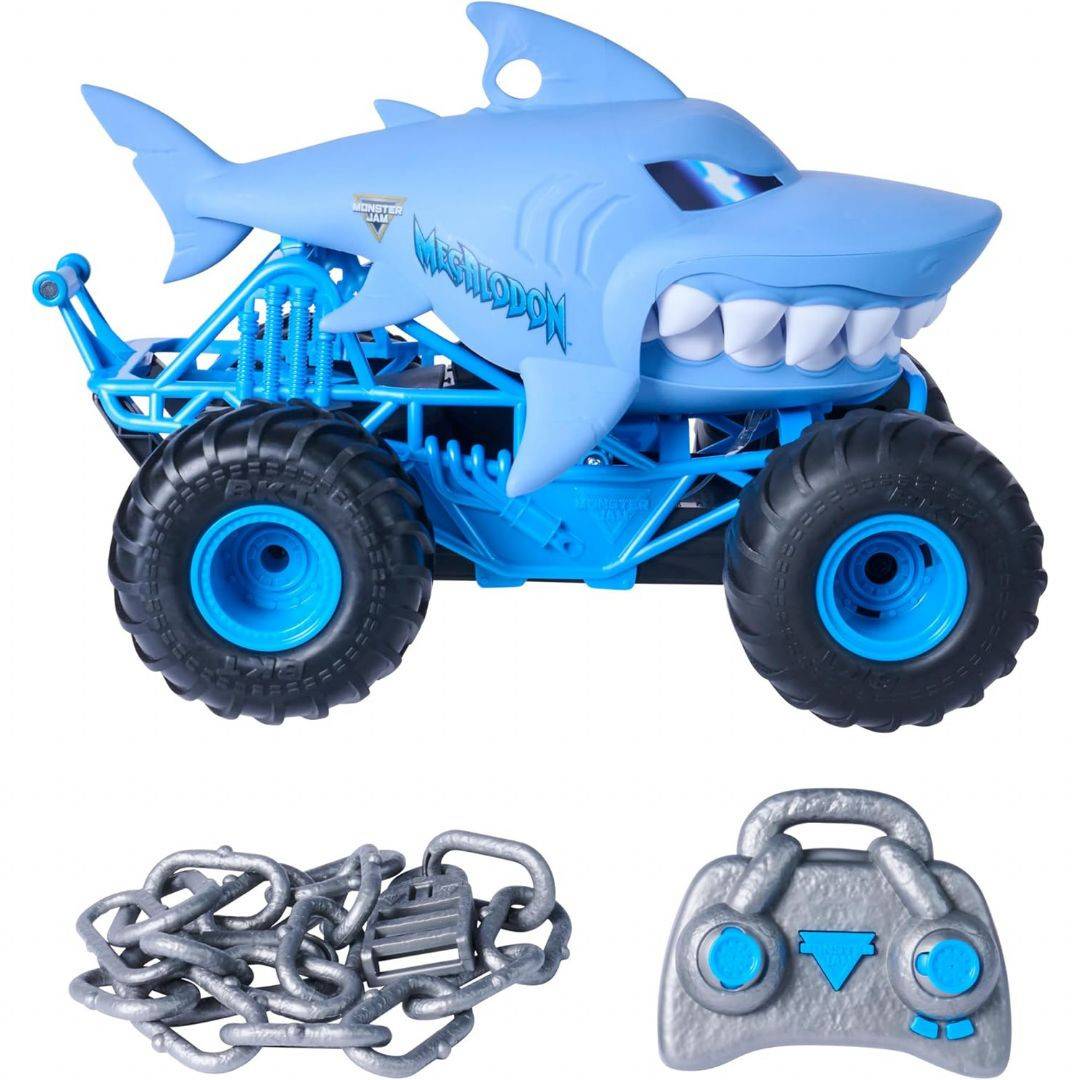 Monster Jam RC Chomping Megalodon 1:15 Monster Jam Fjernstyret Legetøj 77795