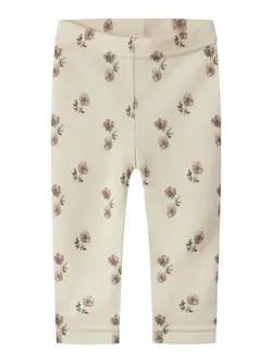 Lil' Atelier Nilo Nun Uld Slim Leggings - Turtledove 86