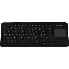 Mini USB tastatur med 83 taster og touchpad - US layout