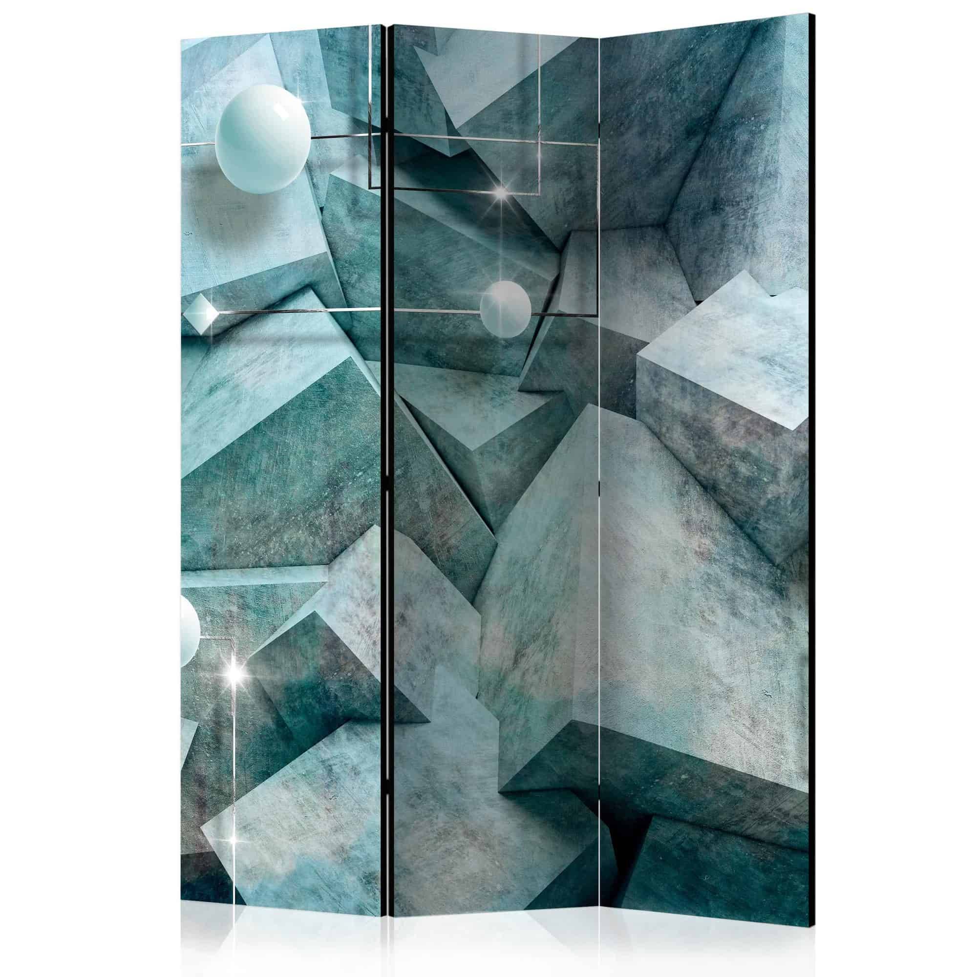 Skærmvæg Concrete Cubes (Green)