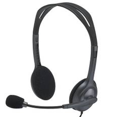 Logitech H111 Wired Headset, Stereo Headphones with Noise-cancelling Microphone