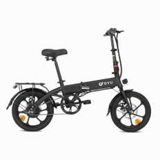 DYU A1F Pro Folding Electric Bike 250W, 36V 7.5Ah, 25KM/H Max Speed, 16-Inch Wheels, Pedal Assist, Disc Brakes, Urban Commuter E-Bike for Adults 36V 250W 7.5Ah svart