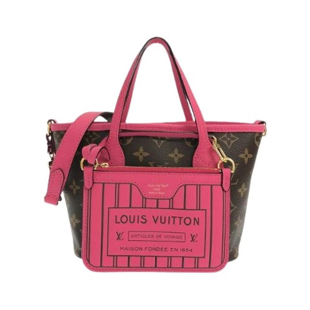 Louis Vuitton Vintage Pre-owned Neverfull Inside Out BB Monogram Calf Tote Bag - Vintage - Dame - Flerfarvet - ONE SIZE - Uld