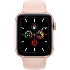 Apple Watch Series 5 (2019) | 44 mm | Aluminum | GPS + Cellular | guld | Sportband rosa