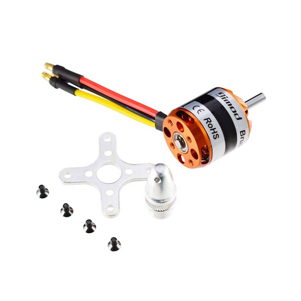 D2836 2836 Brushless Motor 2-4S Lipo 4mm Shaft Diameter Suitable for 40A ESC Fixed-Wing Drones 880KV