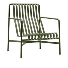 HAY - Palissade Lounge Chair High - Olive - Loungestole - Ronan & Erwan Bouroullec - Grøn - Metal