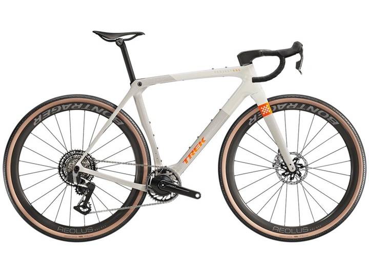 Trek Checkmate SLR 9 SRAM Red AXS Gravelcykel Era White/Beige - Ramstorlek XS -