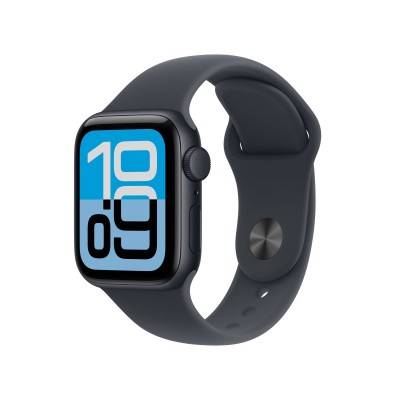 Apple Watch SE 3 GPS 40mm Midnatt Aluminiumboett med Midnatt Sportband - S/M