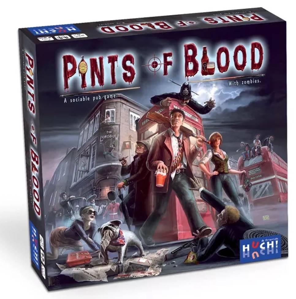 Pints of Blood Brætspil - Engelsk, 2-4 Spillere, 14+år