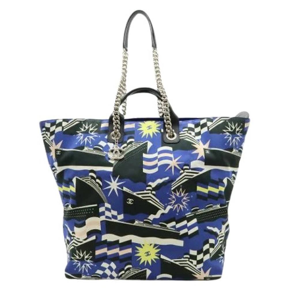 Chanel Vintage Pre-owned Vintage Canvas Tote Bag - Vintage - Dame - Flerfarvet - ONE SIZE - Uld