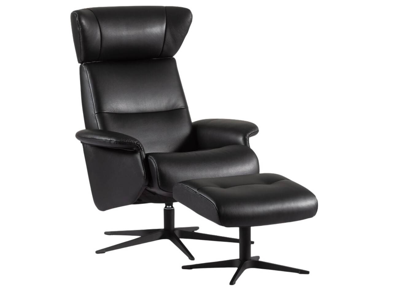 IMG Space 3800 lænestol inkl. skammel (Stofgruppe 4 - uld, Slimline stel - blank).