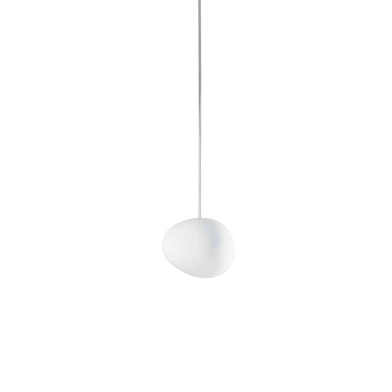 Foscarini Gregg piccola taklampa vit
