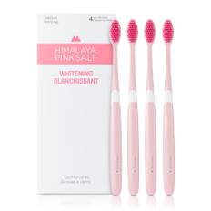 HIMALAYA PINKSALT Whitening Toothbrush Adult Toothbrush Tartar Plaque High Strength Soft Whitening Toothbrush 4 - Medium, Removal, Removal, rosa