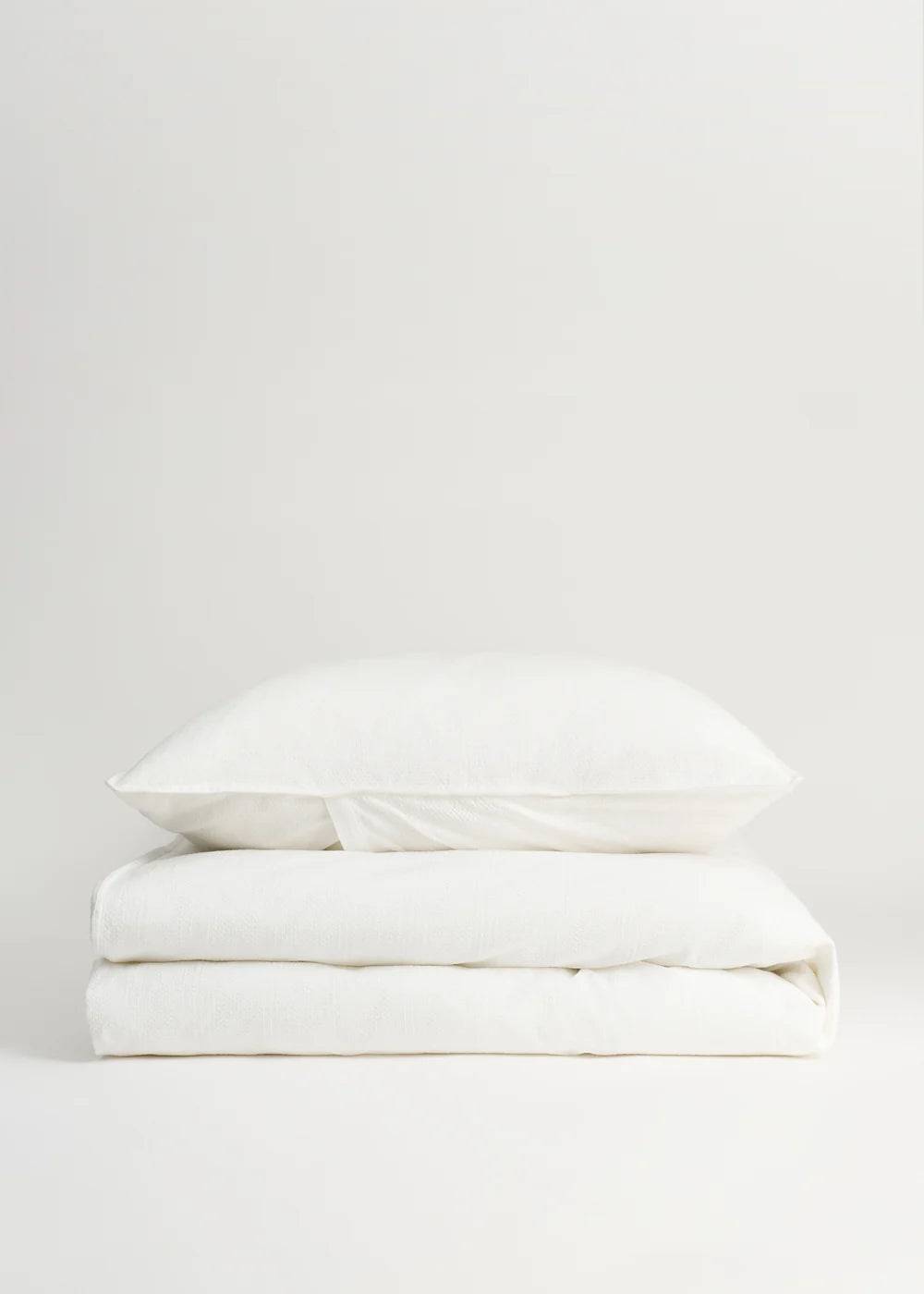 Dentelle Duvet Set in White - 140/220