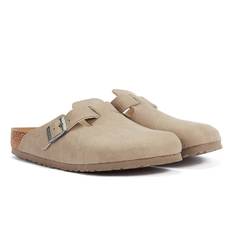 Birkenstock Boston Synthetics Taupe Men's Grey Clogs - EU 43