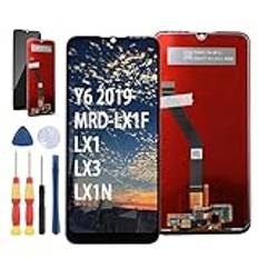 Yuxyiony ny skärm ersättning för Huawei Y6 2019 MRD-LX1F LX1 LX3 LX1N LCD-skärm reparationsskärm och ersättningsverktyg tillbehör