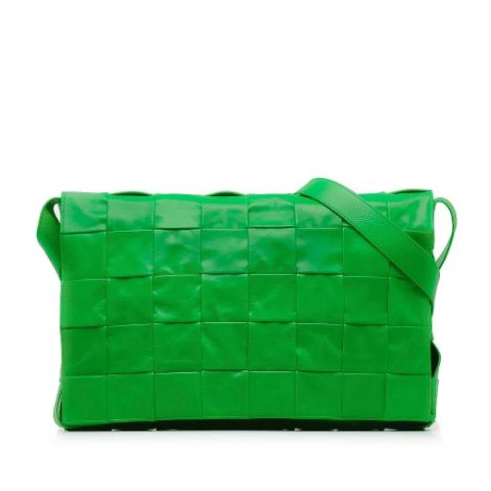 Bottega Veneta Vintage Pre-owned Cassette Crossbody Taske - Vintage - Dame - Grøn - ONE SIZE - Læder