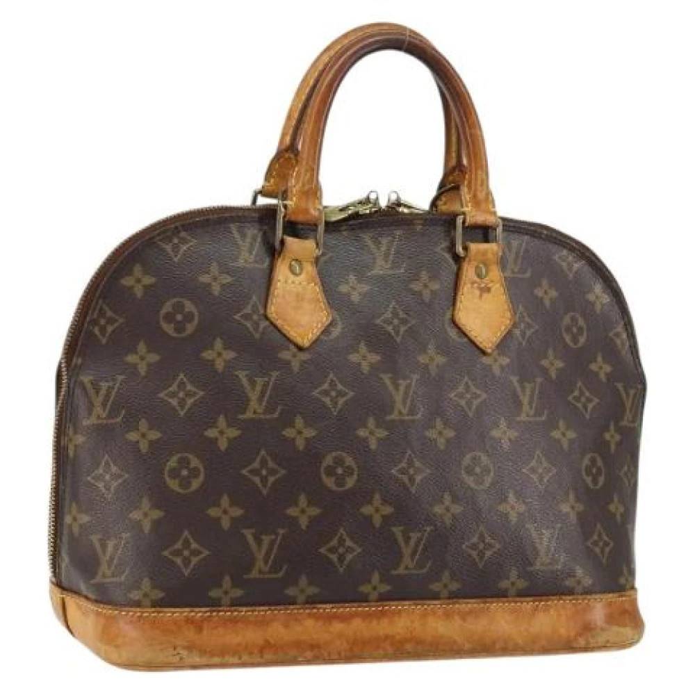 Louis Vuitton Vintage Pre-owned Canvas Håndtaske - Vintage - Dame - Brun - ONE SIZE - Tyl