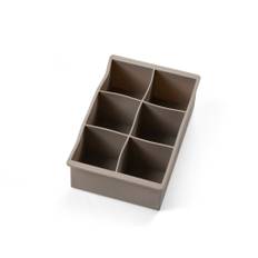 BITZ Isbitslåda för stora tärningar 5 x 5 cm grå