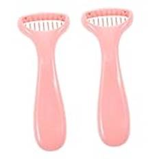 MERRYHAPY 2 St Hårborttagningskniv Privat Rakapparat För Kvinnor Liten Hårborttagnings-epilator Dam Rakapparat Trimmer För Kvinnor Kompakt Hårrakapparat Ögonbrynstrimmer Hårtrimmer Stål Rosa
