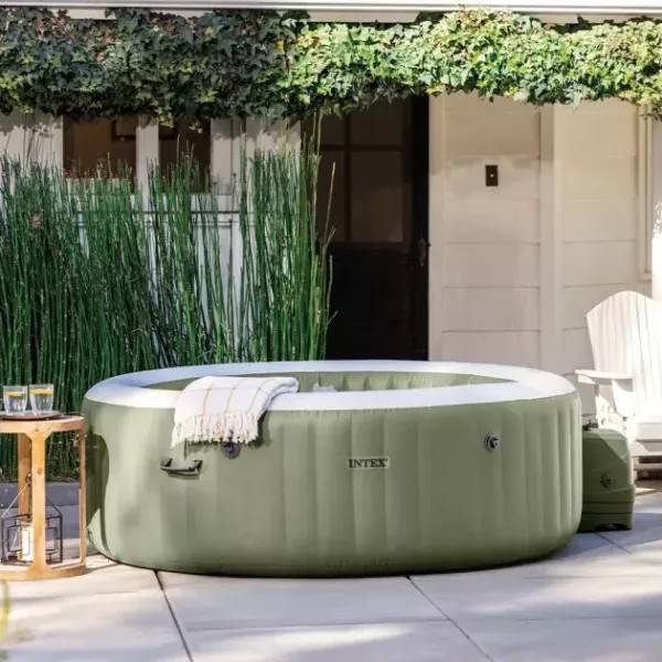 Intex: PureSpa Bubble Massage oppustelig spabad - 216 x 71 cm