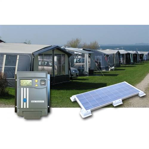 Camping Solanlæg 400-450 Wh (100 WP MPPT).
