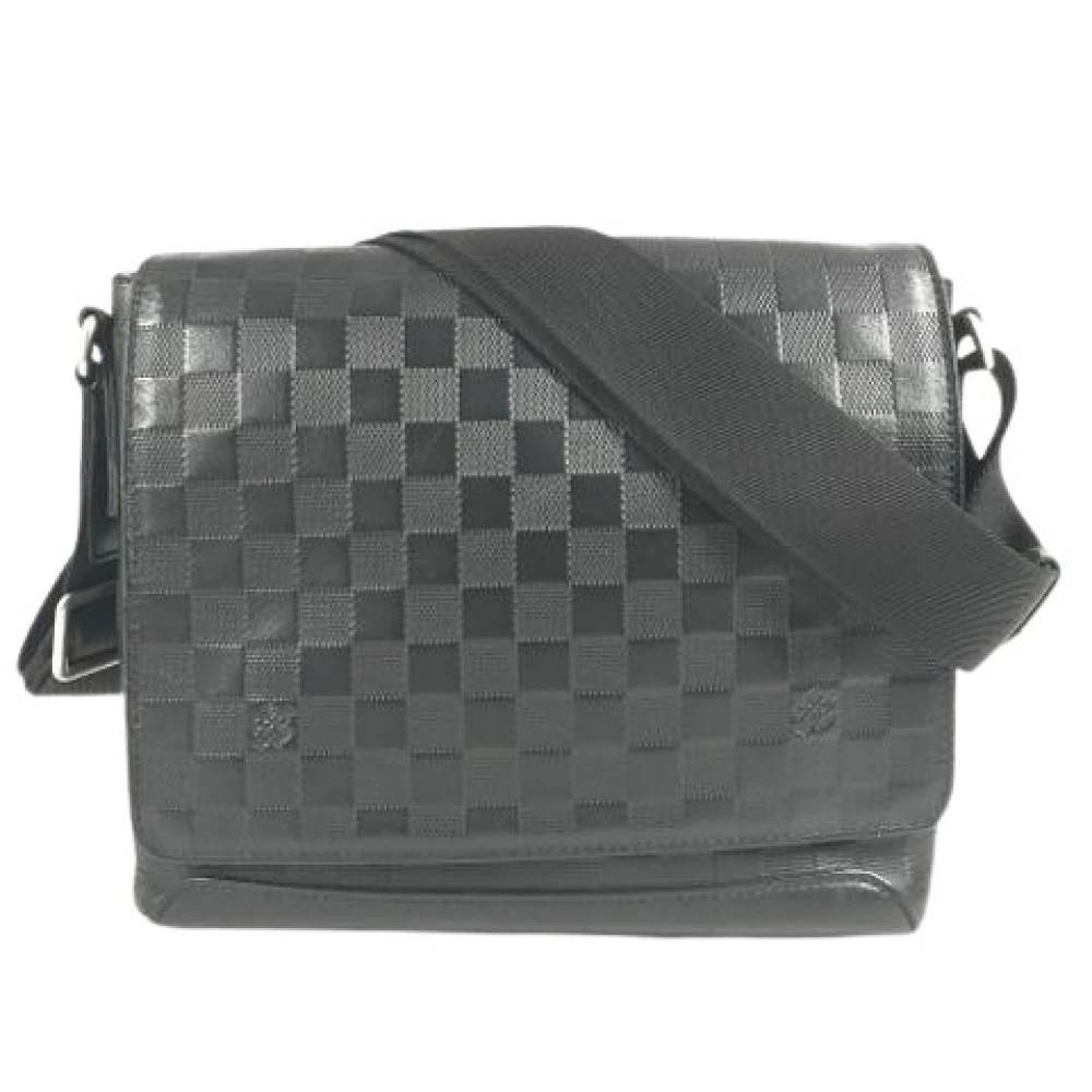 Louis Vuitton Vintage Pre-owned Damier Infini Skuldertaske - Vintage - Herre - Sort - ONE SIZE - Uld