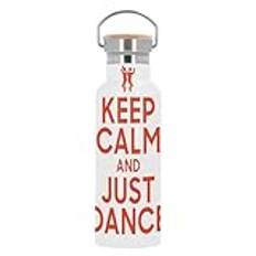 Termoisolerad vattenflaska i rostfritt stål - Keep Calm and Just Dance Parodie England Dance - 500 ml (17 oz)