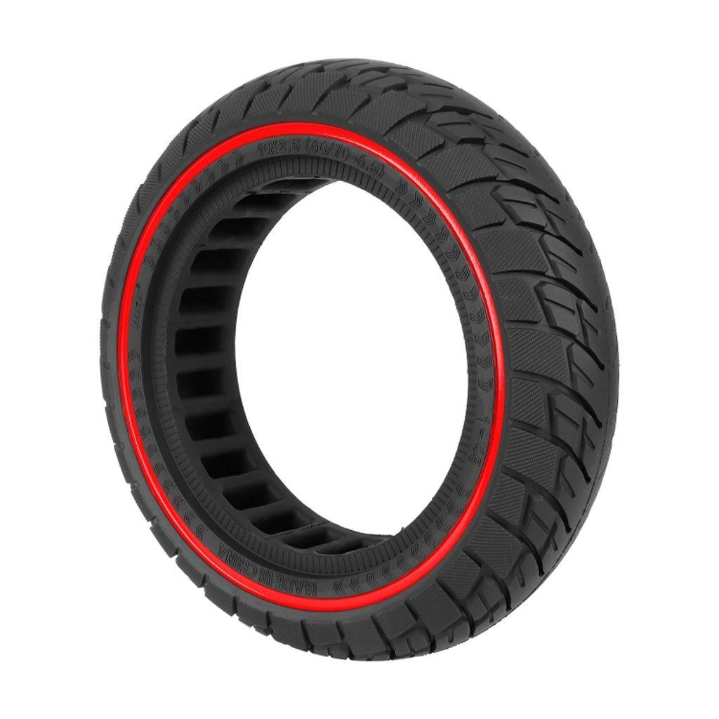 Ninebot Max G30 10 x 2,5 tum solid gummidäck med röd linje