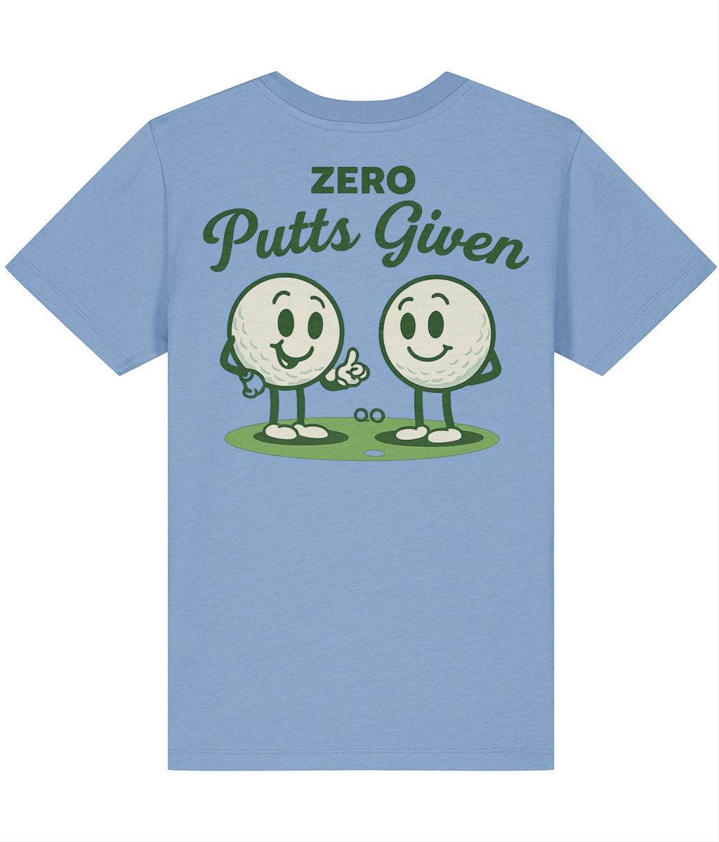 Zero putts given - Kids tee - Blue Soul / 122-128 cl