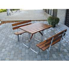 Picknickset EDEN WOOD stål picnic 100cm brun
