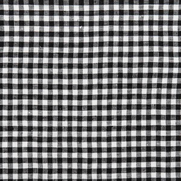 Stofprøve, sort/hvid, Gingham