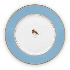 Pip Studio Plate Love Birds Blue 17 cm