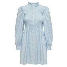 ONLY Onlpi Aspen L/S Smock Dress Wvn Cs |Blue |XS