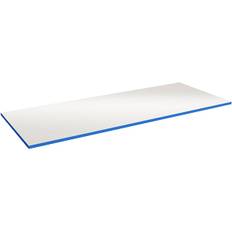 Bordsskiva 24 mm 2500 x 800 mm Gråvit HPL Blå ABS kant