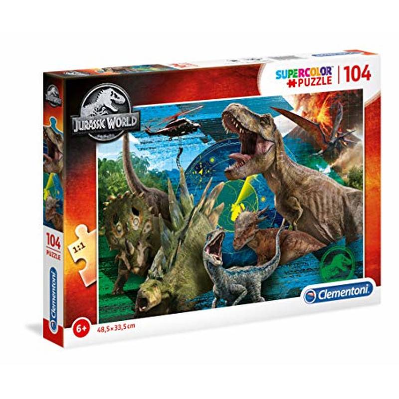 Clementoni 27196 Supercolor Jurassic World – Puzzle 104 Teile ab 6...