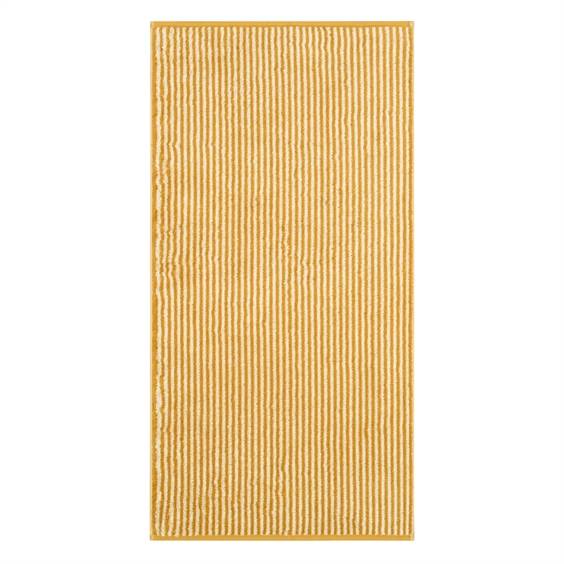 Cawö Håndklæde Serie - Luxury Two Tone Stripes Gold.