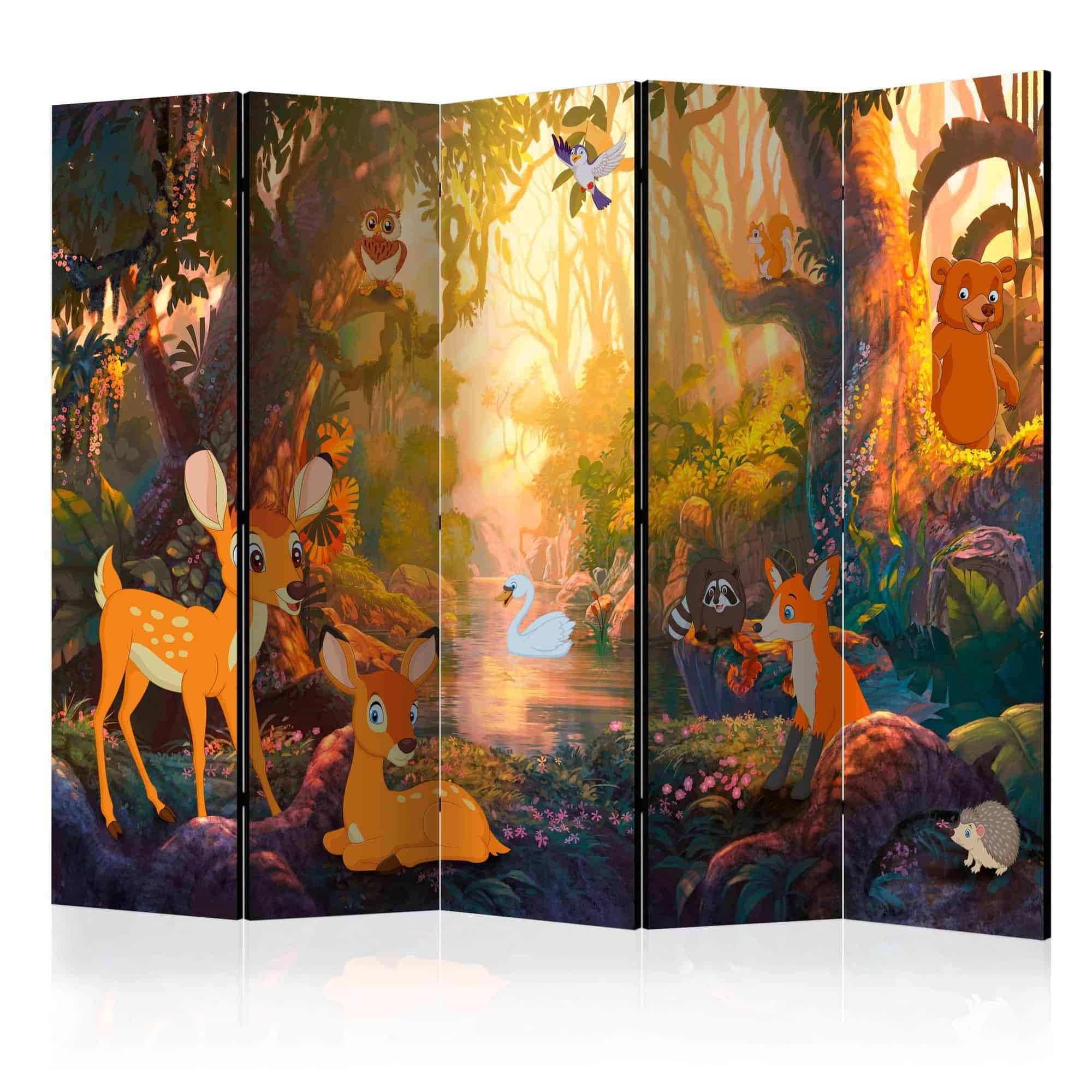 Skærmvæg Animals in the Forest II