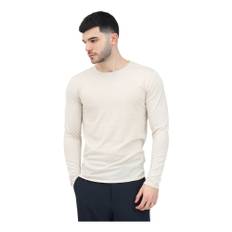 Selected Homme, Stickade tröjor & koftor, Herr, S, Beige Crew Neck Sweater Essential - gray (S)