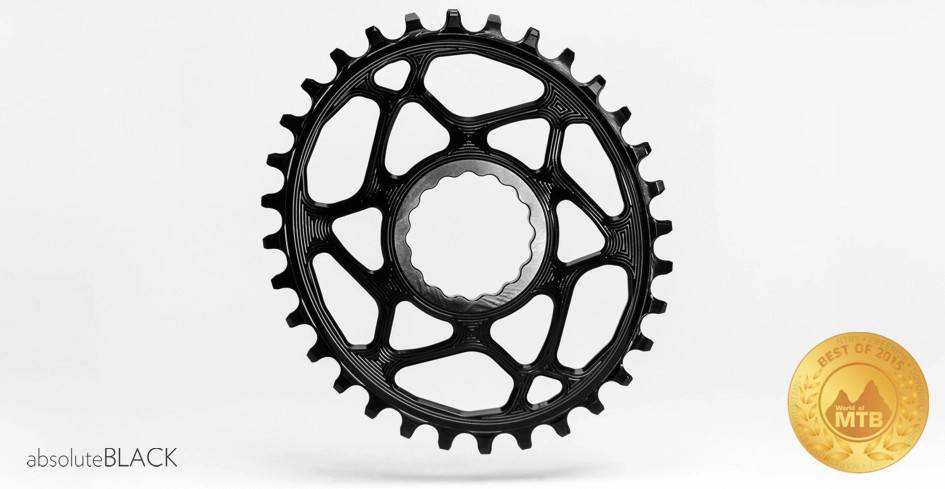 Absolute Black Race Face Oval Boost Brev Svart, Boost, 36T (36T)