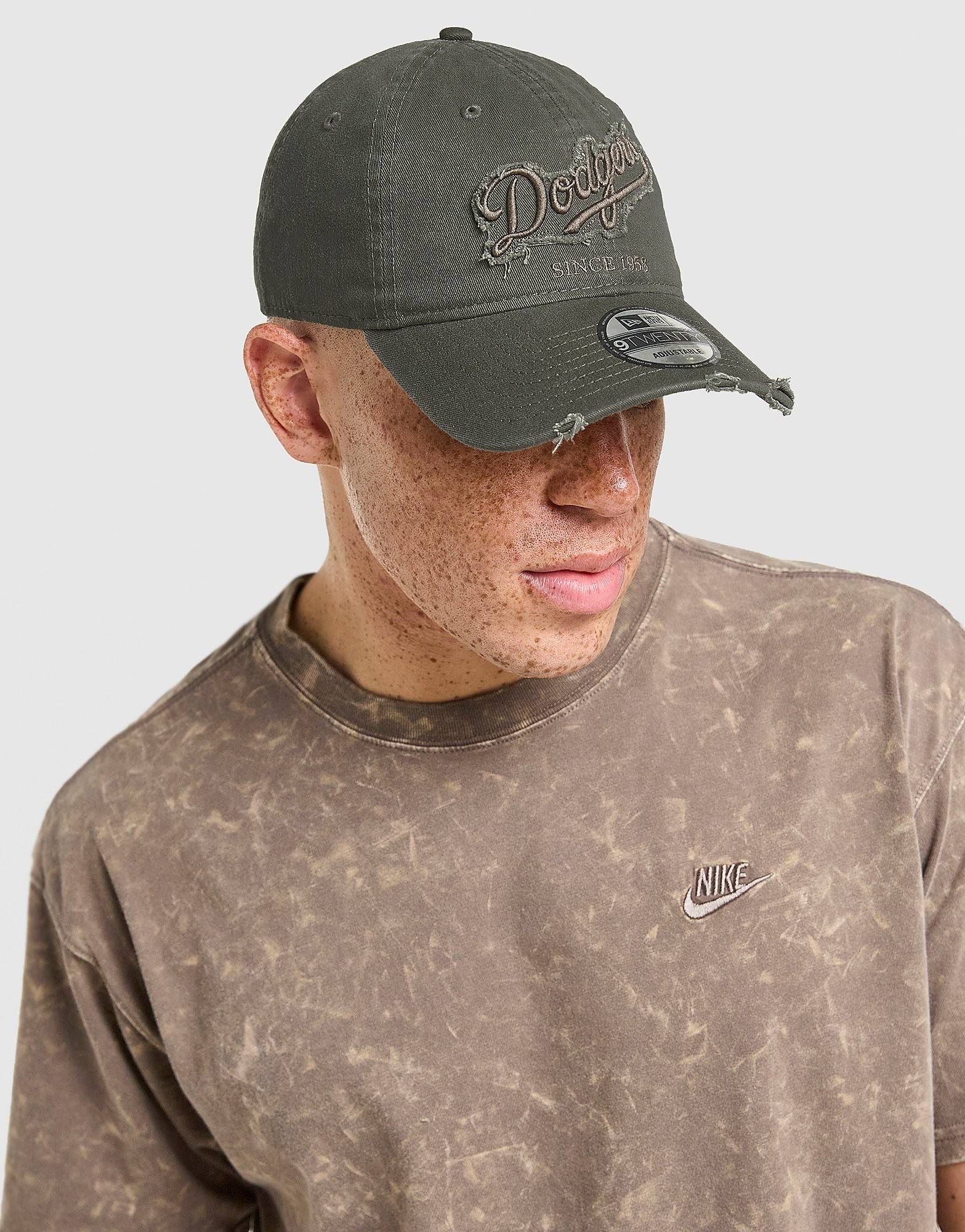 New Era MLB LA Dodgers Distressed 9TWENTY Cap, grön - One Size
