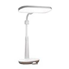 lamp Skrivbordslampa Dimbar skrivbordslampa, modern höjdjusterbar LED-bordslampa med 2 USB-laddningsportar/typ C-port, 4 AC-uttag, 3 ljuslägen, steglös dimning av bordslampa lamp